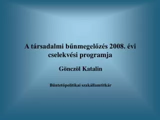 a t rsadalmi b nmegel z s 2008 vi cselekv si programja