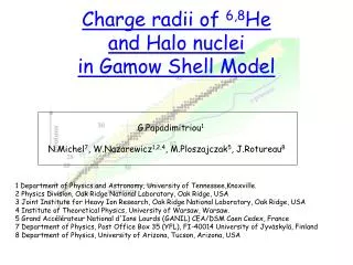 Charge radii of 6,8 He and Halo nuclei in Gamow Shell Model