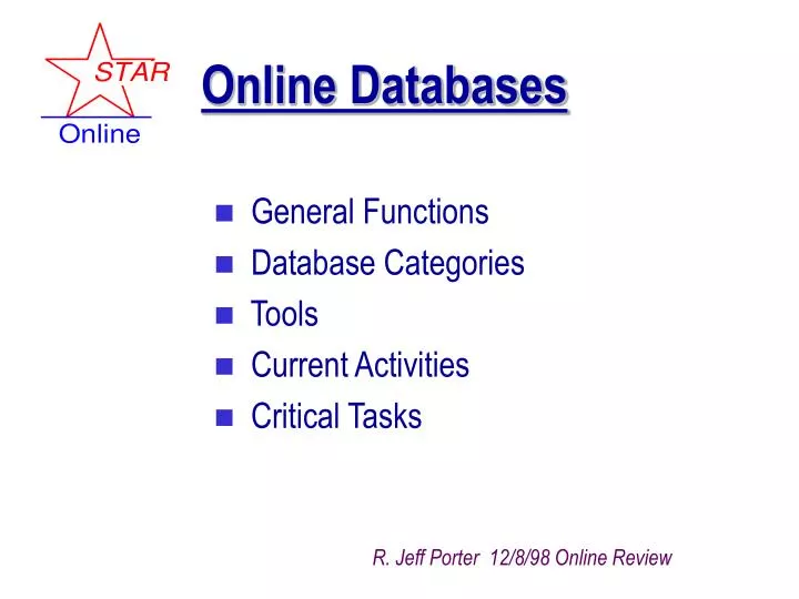 online databases
