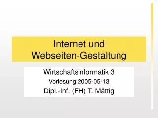 internet und webseiten gestaltung