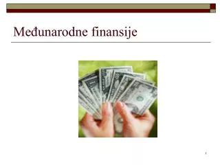 me unarodne finansije