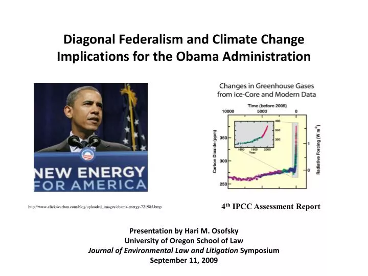 diagonal federalism and climate change implications for the obama administration