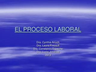 el proceso laboral