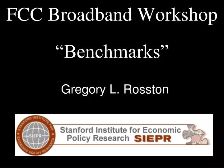 fcc broadband workshop benchmarks