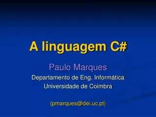 a linguagem c