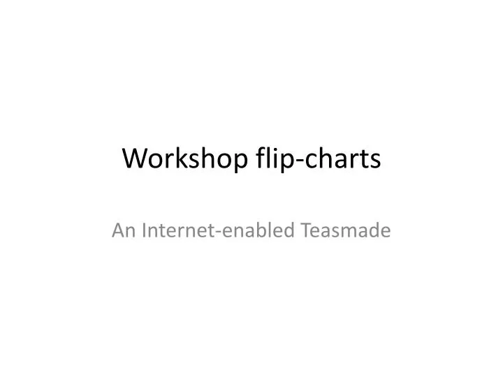 workshop flip charts