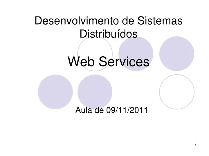 desenvolvimento de sistemas distribu dos web services