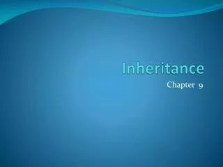 Inheritance