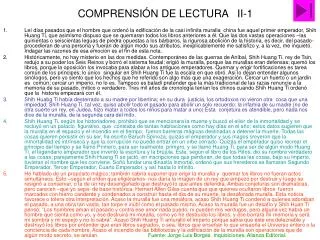 comprensi n de lectura ii 1