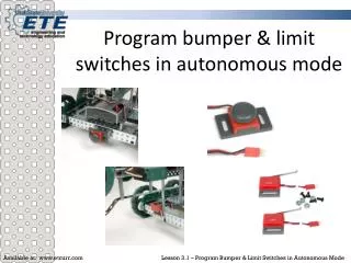 Program bumper &amp; limit switches in autonomous mode