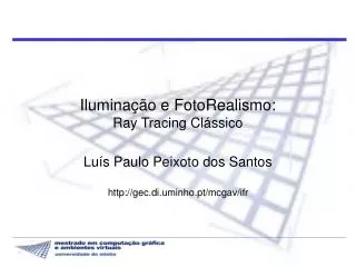 ilumina o e fotorealismo ray tracing cl ssico