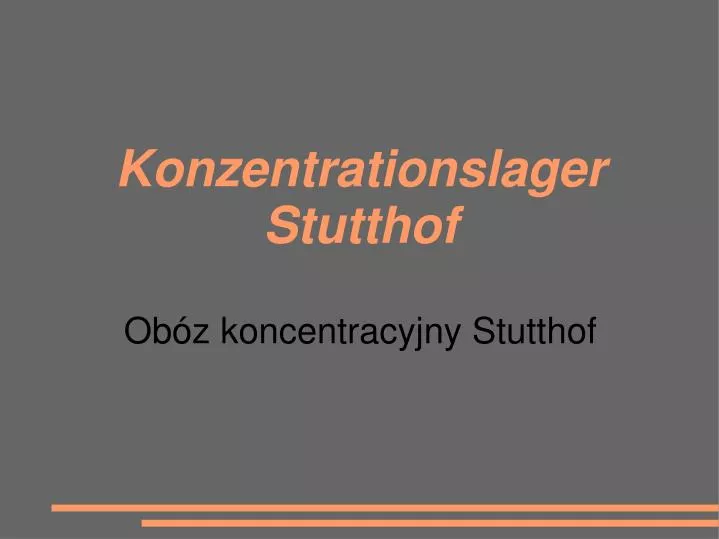 konzentrationslager stutthof ob z koncentracyjny stutthof