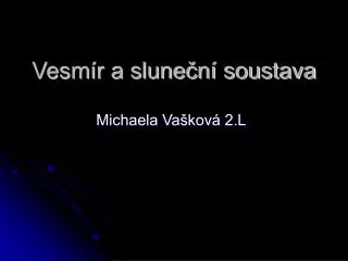 vesm r a slune n soustava