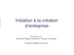 Initiation à la création d’entreprise - slide 1