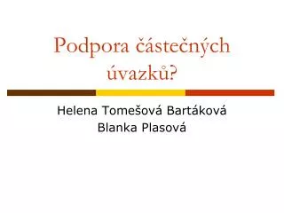 podpora ste n ch vazk