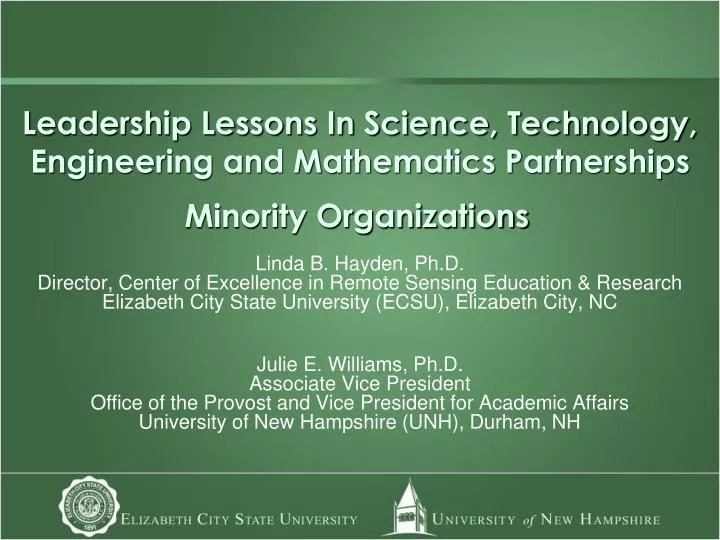 leadership lessons in science technology engineering and mathematics partnerships