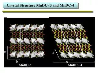 Crystal Structure MnDC- 3 and MnDC-4
