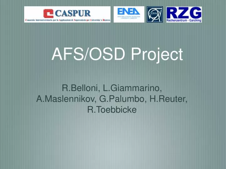 afs osd project
