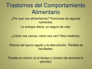 trastornos del comportamiento alimentario