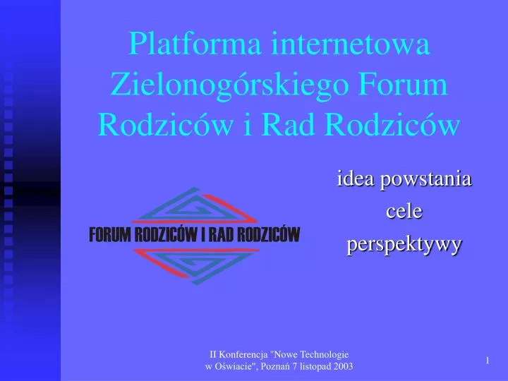 platforma internetowa zielonog rskiego forum rodzic w i rad rodzic w