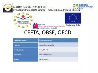 cefta obse oecd
