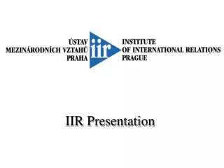 IIR Presentation