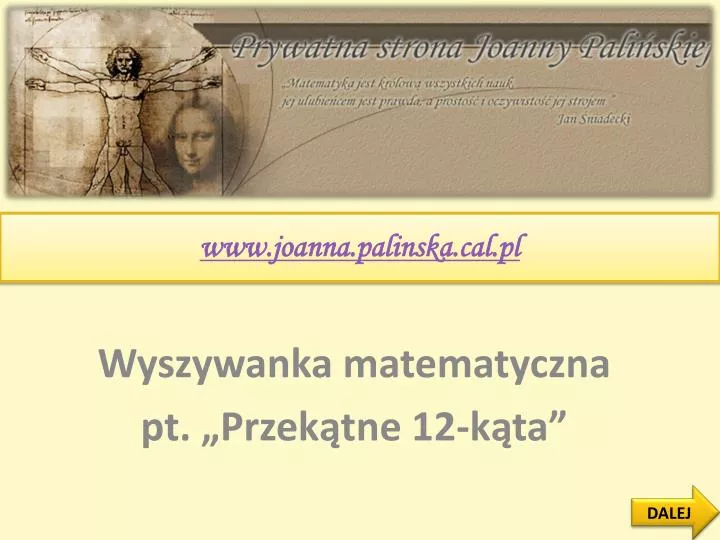 www joanna palinska cal pl