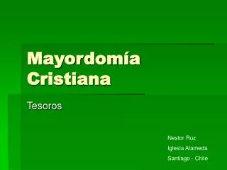mayordom a cristiana