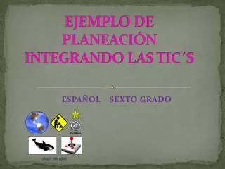ejemplo de planeaci n integrando las tic s