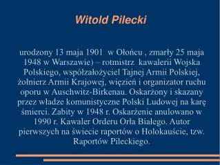 witold pilecki