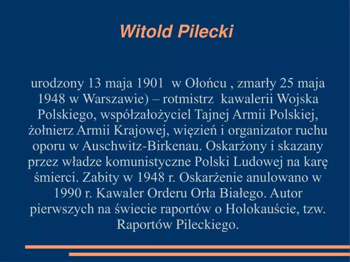 witold pilecki