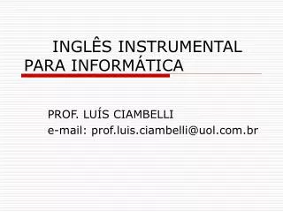 ingl s instrumental para inform tica