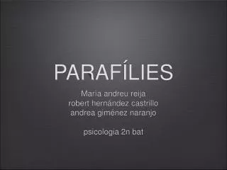 paraf lies
