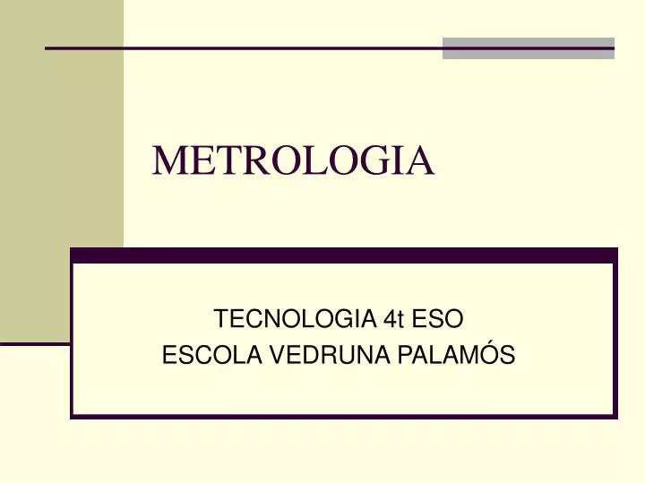 metrologia