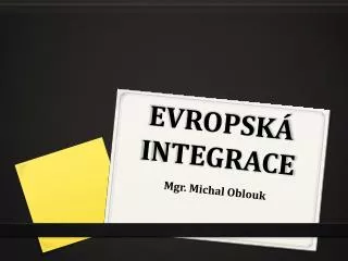 evropsk integrace