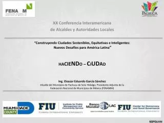 xx conferencia interamericana de alcaldes y autoridades locales