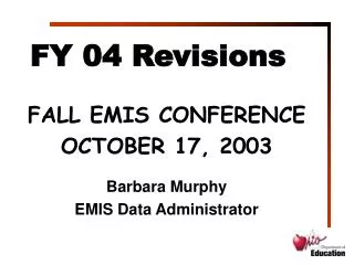 FY 04 Revisions