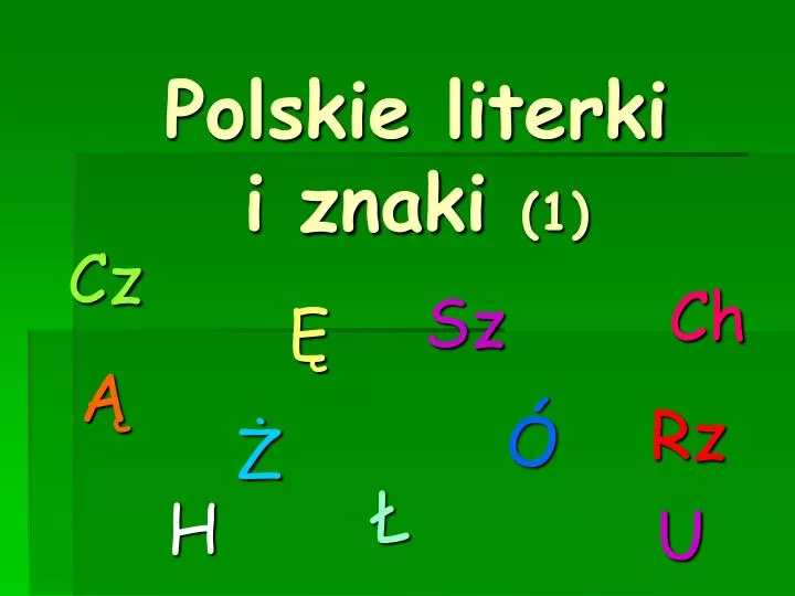 polskie literki i znaki 1