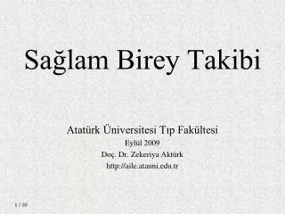 sa lam birey takibi
