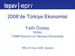 2008 de t rkiye ekonomisi