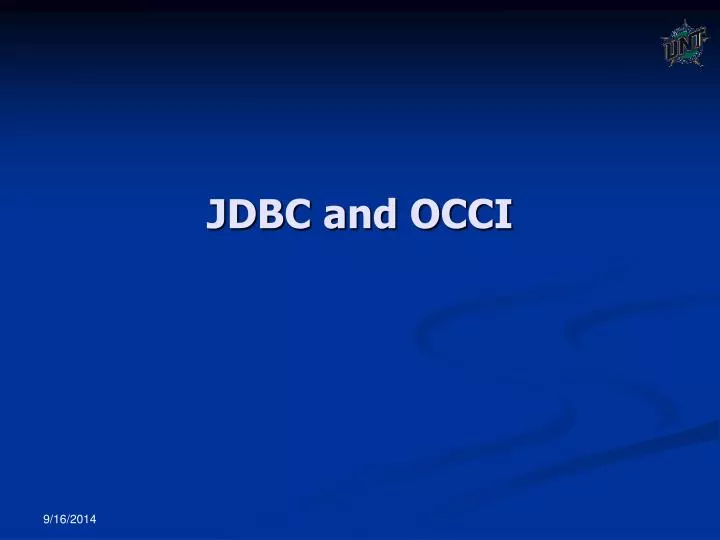 jdbc and occi