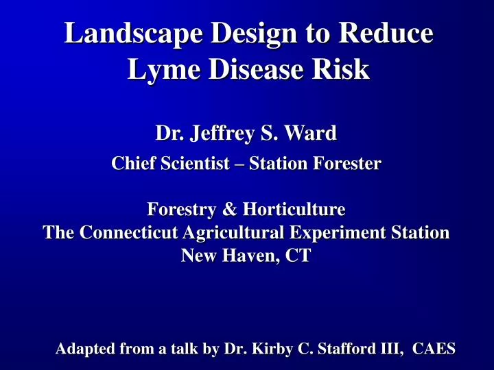 landscape design to reduce lyme disease risk