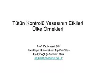 t t n kontrol yasas n n etkileri lke rnekleri