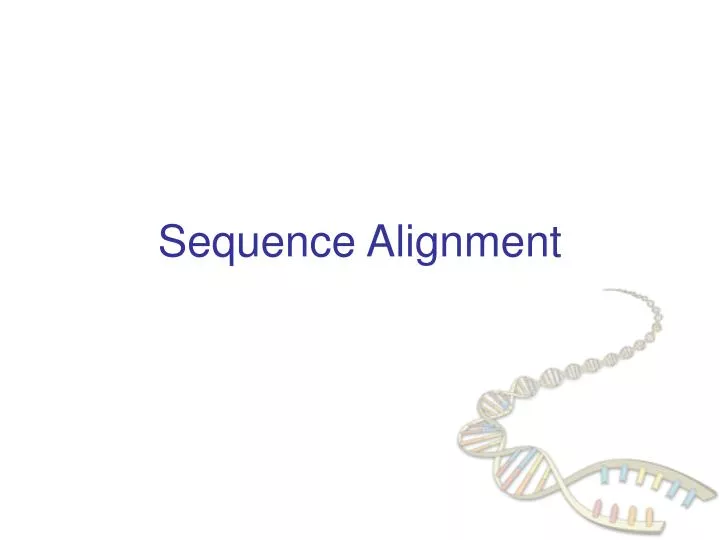 sequence alignment