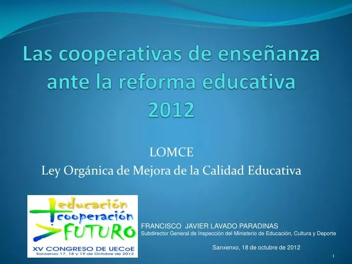 las cooperativas de ense anza ante la reforma educativa 2012
