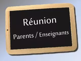 r union parents enseignants