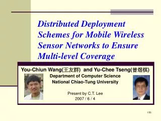 Distributed Deployment Schemes for Mobile Wireless Sensor Networks to Ensure Multi-level Coverage