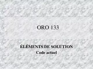 oro 133