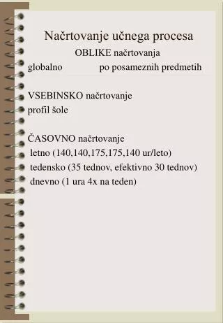 na rtovanje u nega procesa