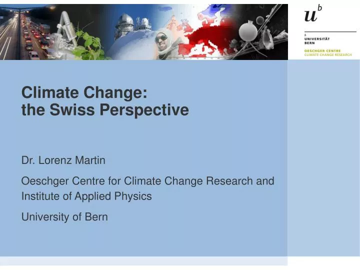 climate change the swiss perspective